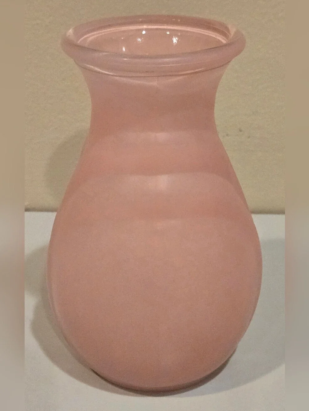 Pink Glass Vase - Elegant Home Accent